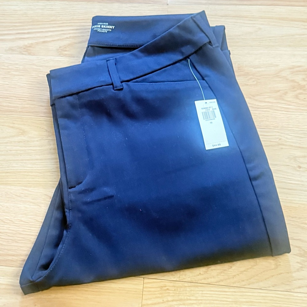Old Navy Dark Blue Women's Trousers high rise pixie